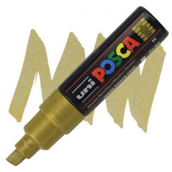 ΜΑΡΚΑΔΟΡΟΣ POSCA PC-8K ΧΡΥΣΟ ΜΑΡΚΑΔΟΡΟΣ POSCA PC-8K ΧΡΥΣΟ